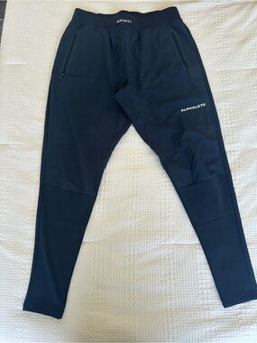 Alphalete Infinity Joggers Men’s Medium Blue Navy Training Pants Performance